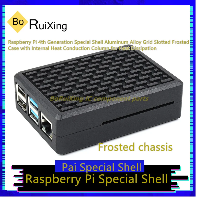 1PCS/LOT PI4-CASE-H Raspberry Pi 4th Generation Special Shell Aluminum Alloy Grid Slotted Frosted Case with Internal Heat Conduc
1PCS/LOT PI4-CASE-H Raspberry Pi 4th Generation Special Shell Aluminum Alloy Grid Slotted Frosted Case with Internal Heat Conduc