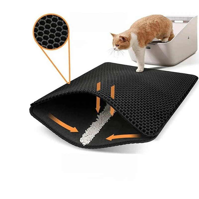 Waterproof Pet Cat Litter Mat Double Layer Pet Litter Box Mat Non-slip Sand Cat Pad Washable Bed Mat Clean Pad Products
Waterproof Pet Cat Litter Mat Double Layer Pet Litter Box Mat Non-slip Sand Cat Pad Washable Bed Mat Clean Pad Products