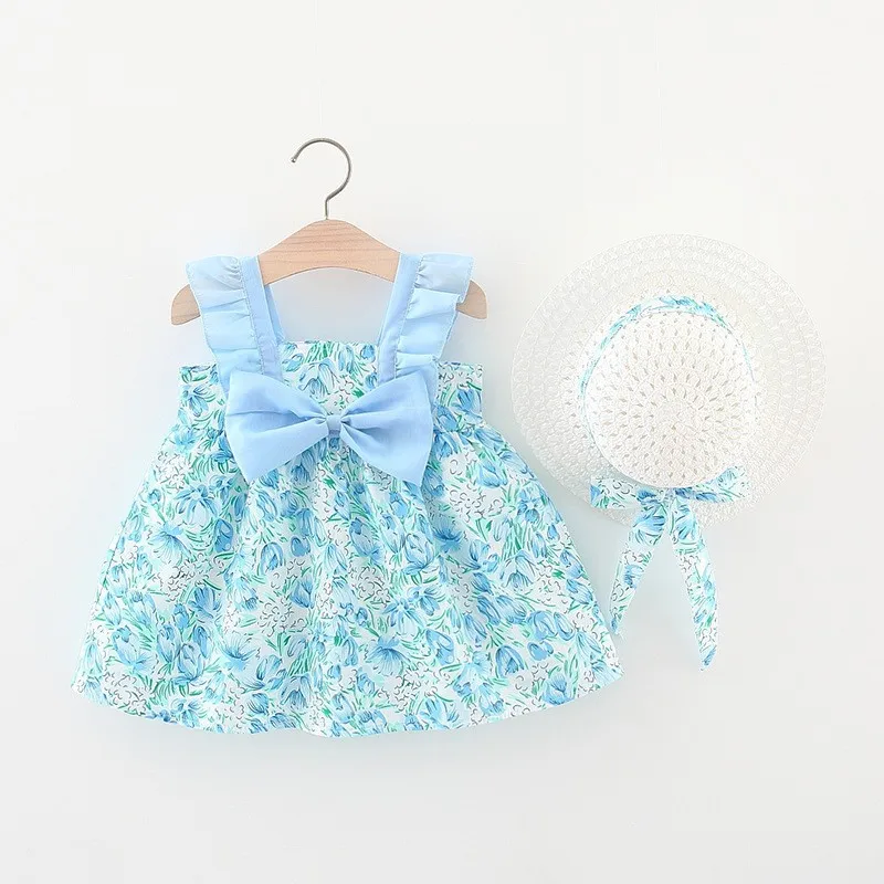 Baby Clothes For Girls Toddler Cute Dress Infant Solid Bow Stitching Floral Ruffle Sleeveless Dresses Children Summer Clothing
Baby Clothes For Girls Toddler Cute Dress Infant Solid Bow Stitching Floral Ruffle Sleeveless Dresses Children Summer Clothing