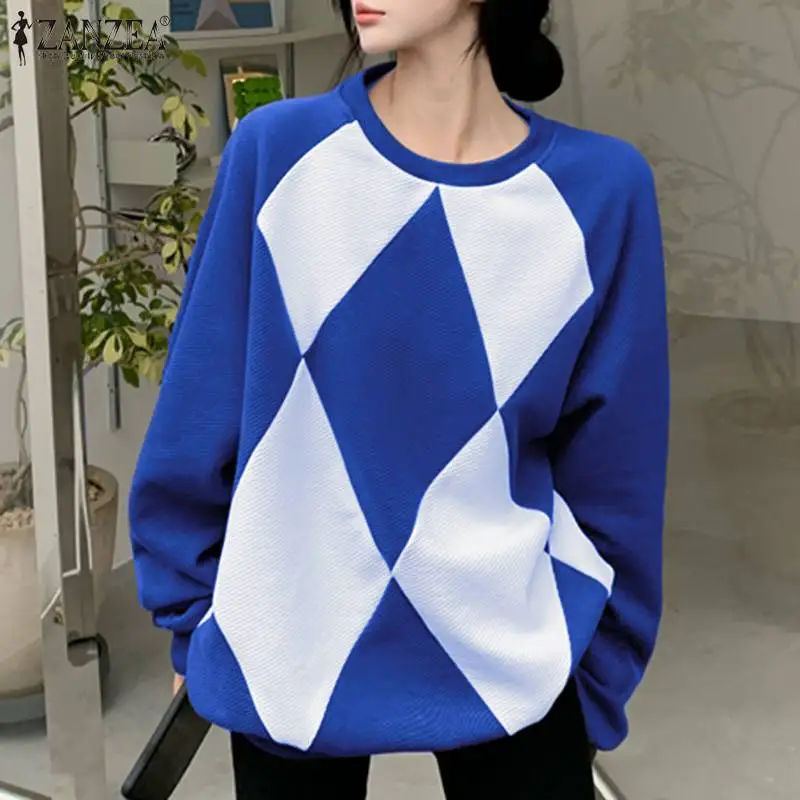 Lady Casual Long Sleeve Hoodies ZANZEA Spring O Neck Sweatshirt Women Oversize Printed Pullover 2022 Fashion Patchwork Baggy Top
Lady Casual Long Sleeve Hoodies ZANZEA Spring O Neck Sweatshirt Women Oversize Printed Pullover 2022 Fashion Patchwork Baggy Top