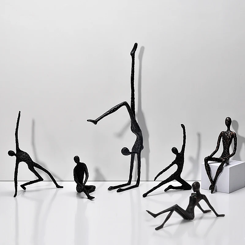 Creative Cast Iron Crafts Black Human Sculpture Dance Pose Art Desktop Ornaments Living Room Decoration Home Decor Accessories
Creative Cast Iron Crafts Black Human Sculpture Dance Pose Art Desktop Ornaments Living Room Decoration Home Decor Accessories