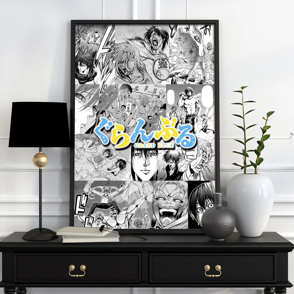 Синий плакат на холсте, аниме Настенная картина, постер с японским аниме, домашний декор для спальни, гостиной
Синий плакат на холсте, аниме Настенная картина, постер с японским аниме, домашний декор для спальни, гостиной