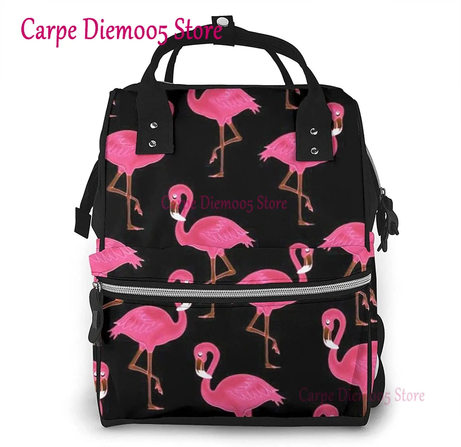 Pink Flamingos Printed Mummy Backpack Diaper Bag Multi-Function Maternity Nappy Bags, Kid Bag with Laptop Pocket,Stroller Straps
Pink Flamingos Printed Mummy Backpack Diaper Bag Multi-Function Maternity Nappy Bags, Kid Bag with Laptop Pocket,Stroller Straps