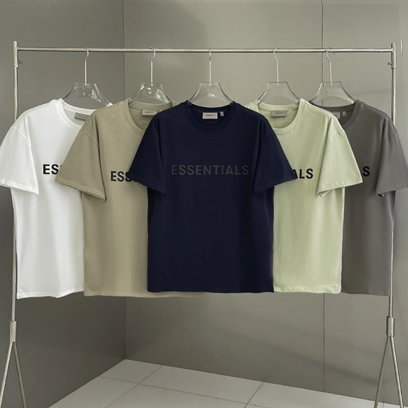 2023 Essentials T-Shirts Silicone alphabet Quality Loose short sleeve Summer Men and Women Movement Hip-Hop Cotton Tees
2023 Essentials T-Shirts Silicone alphabet Quality Loose short sleeve Summer Men and Women Movement Hip-Hop Cotton Tees