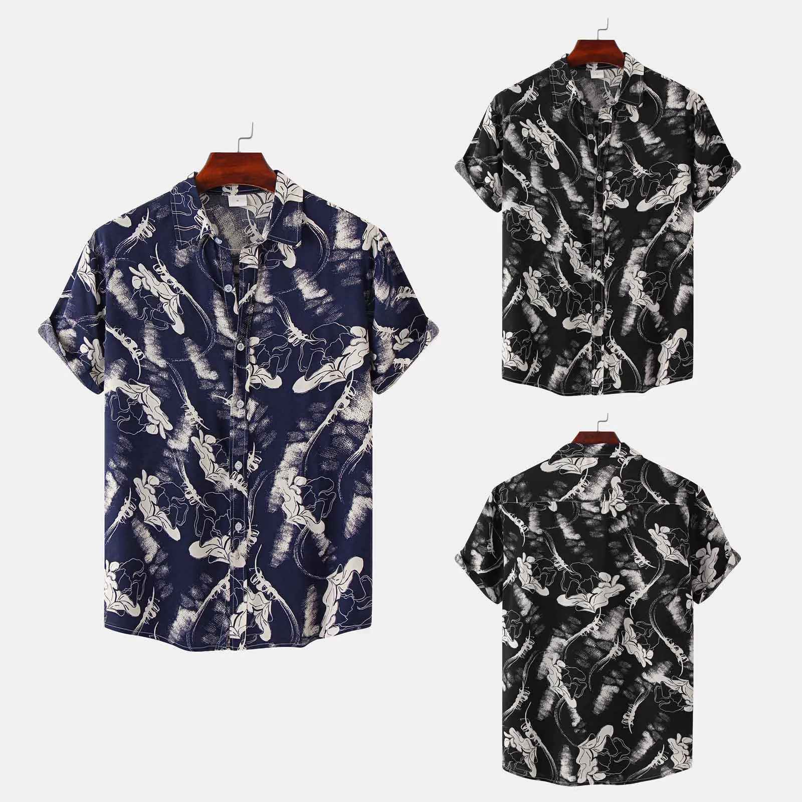 Men's Fashion Casual Top Shirt Large Size Lapel Button Fashion Shirt Blouse Short Sleeve Retro Printed Casual All- Holiday
Men's Fashion Casual Top Shirt Large Size Lapel Button Fashion Shirt Blouse Short Sleeve Retro Printed Casual All- Holiday