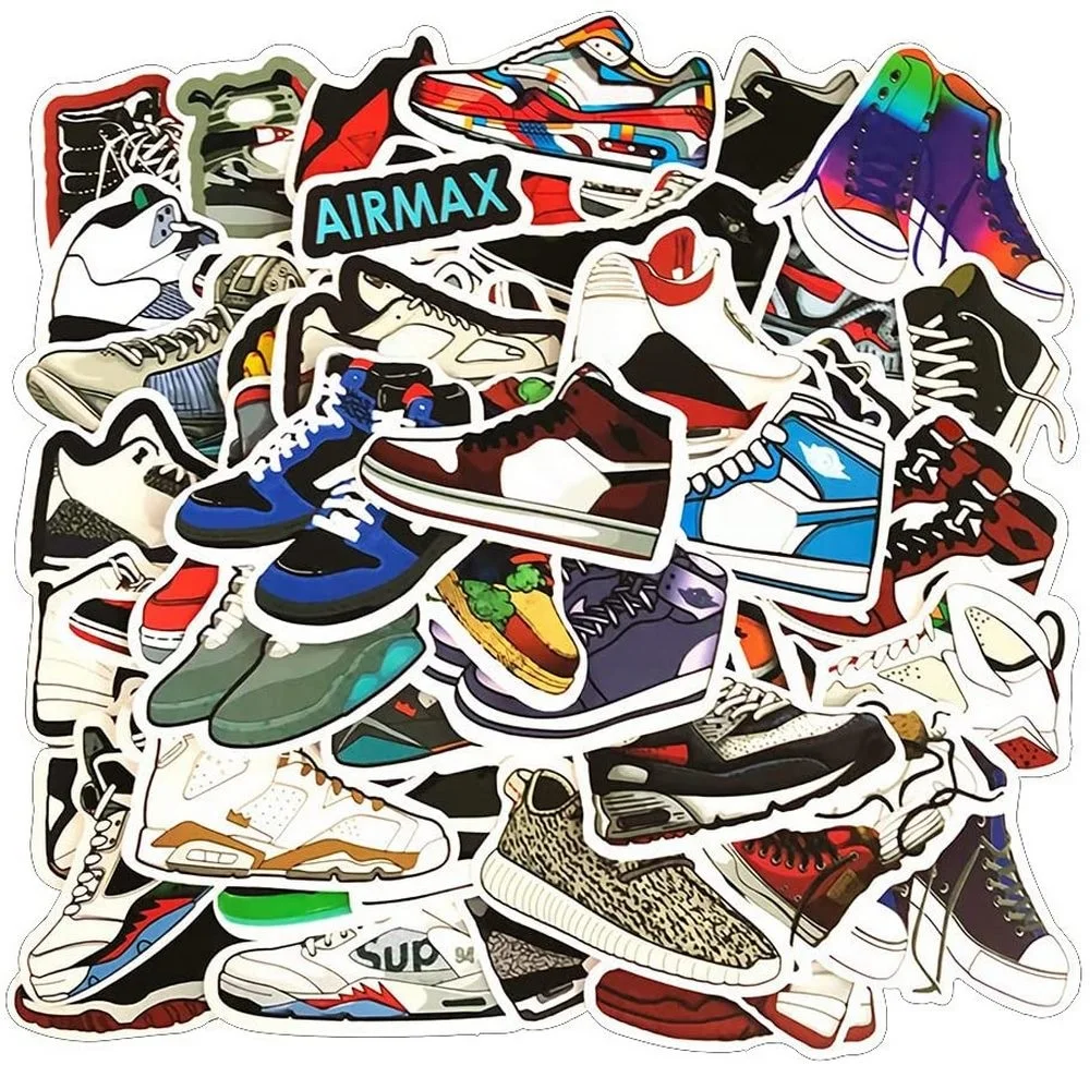 50pcs Trendy Basketball Sneaker Shoes Stickers Bottle Skateboard Luggage Phone Case Scrapbook Sticker for Kids Toy Gift
50pcs Trendy Basketball Sneaker Shoes Stickers Bottle Skateboard Luggage Phone Case Scrapbook Sticker for Kids Toy Gift