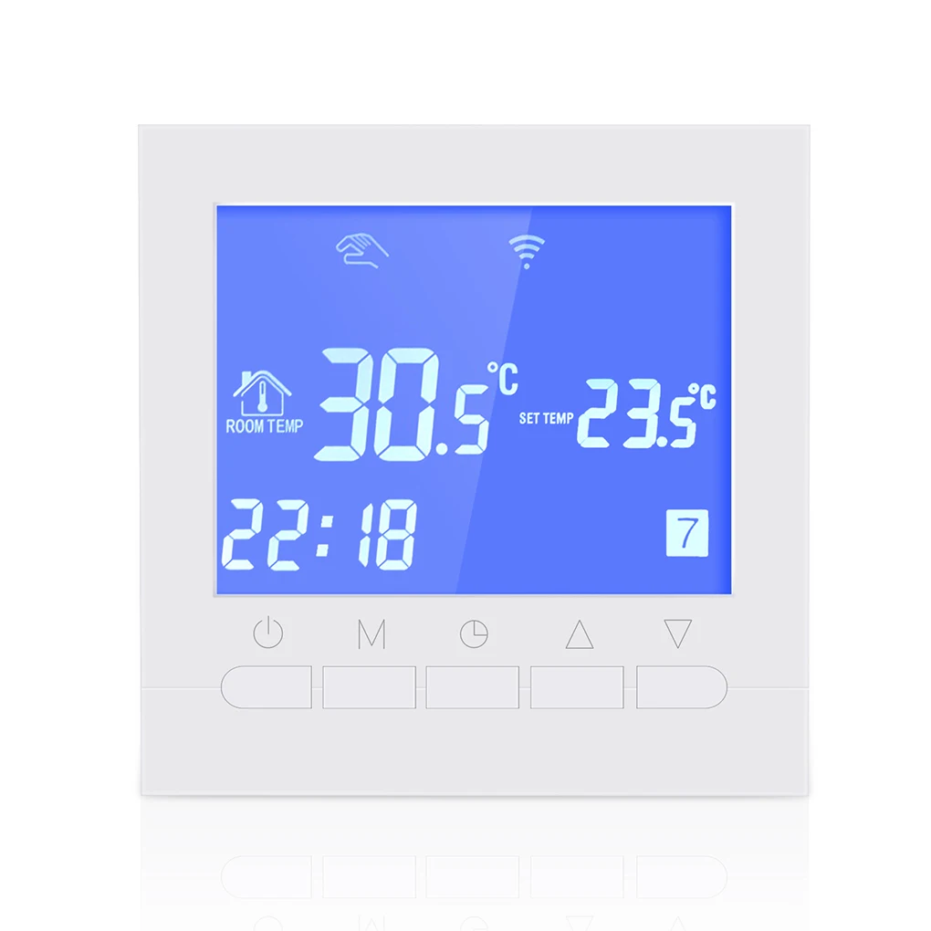 Programmable Wifi Thermostat Electric or Water Floor Heating Thermostat LCD Display Smart WIFI Temperature Controller
Programmable Wifi Thermostat Electric or Water Floor Heating Thermostat LCD Display Smart WIFI Temperature Controller