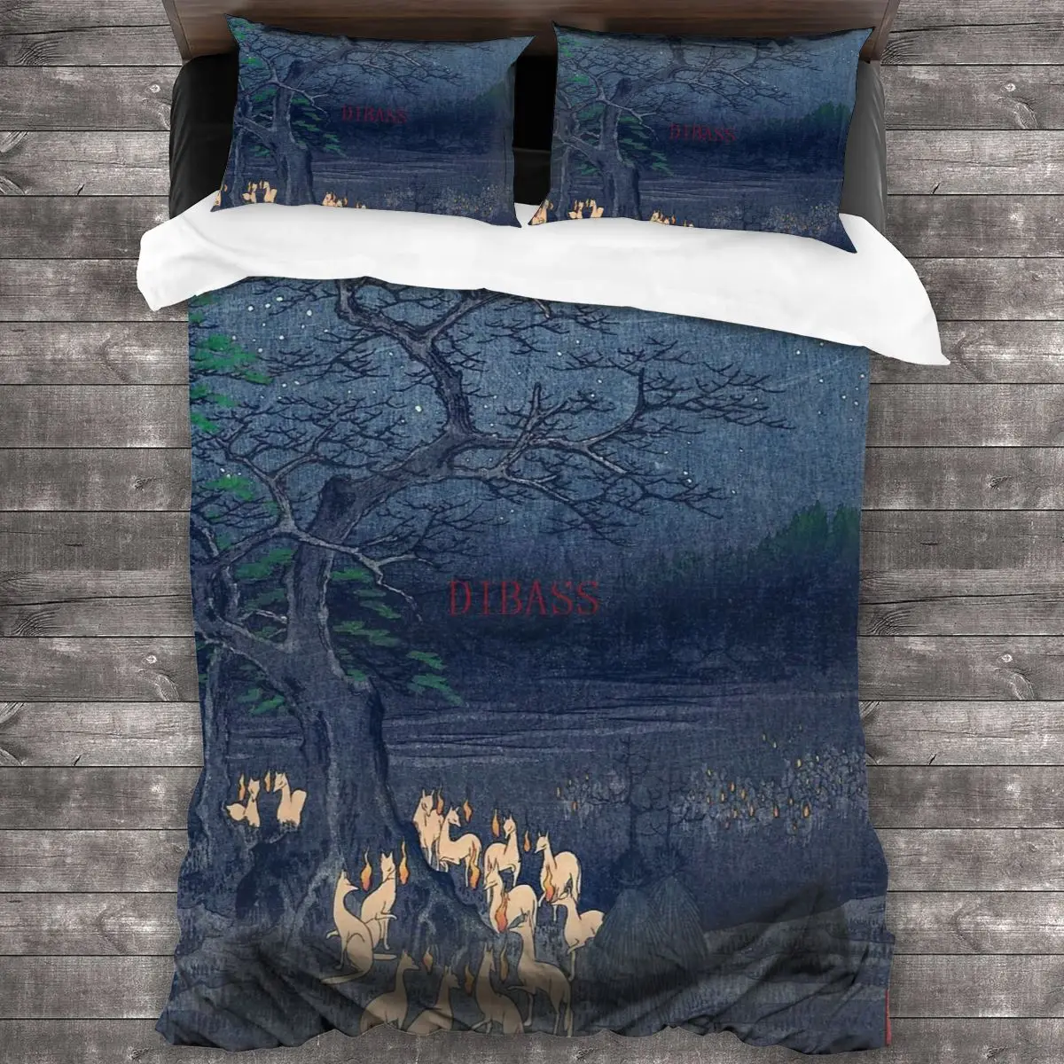 Foxes At Night Shrine Vintage Ukiyo-e Japanese Art Soft Microfiber Comforter Set with 2 Pillowcase, Quilt Cover With Zipper
Foxes At Night Shrine Vintage Ukiyo-e Japanese Art Soft Microfiber Comforter Set with 2 Pillowcase, Quilt Cover With Zipper