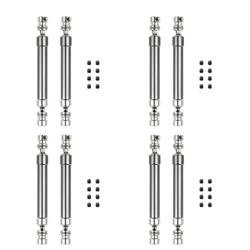 8PCS Metal CVD Drive Shaft 110-160Mm For 1/10 RC Rock Crawler Axial SCX10 90046 Traxxas Trx4,Titanium
8PCS Metal CVD Drive Shaft 110-160Mm For 1/10 RC Rock Crawler Axial SCX10 90046 Traxxas Trx4,Titanium