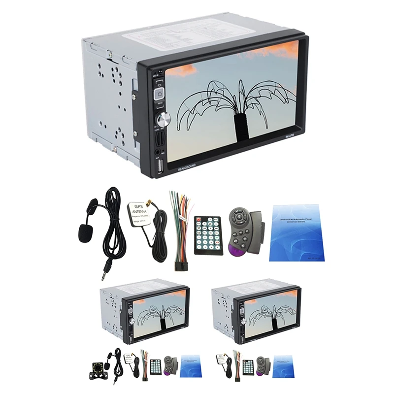 Android MP5 плеер беспроводной автомобильный аудио четырехъядерный GPS WIFI Bluetooth AM FM RDS 7-дюймовый сенсорный экран 
Android MP5 плеер беспроводной автомобильный аудио четырехъядерный GPS WIFI Bluetooth AM FM RDS 7-дюймовый сенсорный экран