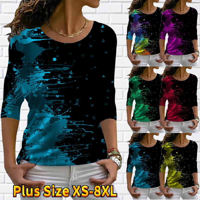 2022 Women's Everyday Street Vintage Top Round Neck Pullover Loose Size Tee Shirt Autumn Winter New Design Printed Long Sleeve
2022 Women's Everyday Street Vintage Top Round Neck Pullover Loose Size Tee Shirt Autumn Winter New Design Printed Long Sleeve