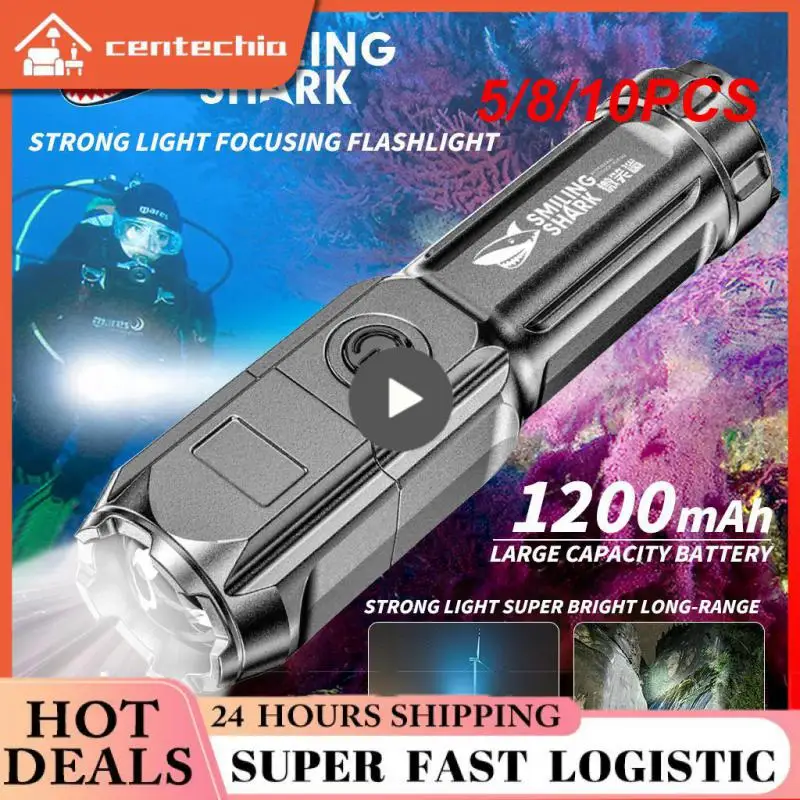5/8/10PCS Portable High Capacity Lithium Battery Torch Multi-focus Electric Torch High Powered Wick Flashlight
5/8/10PCS Portable High Capacity Lithium Battery Torch Multi-focus Electric Torch High Powered Wick Flashlight
