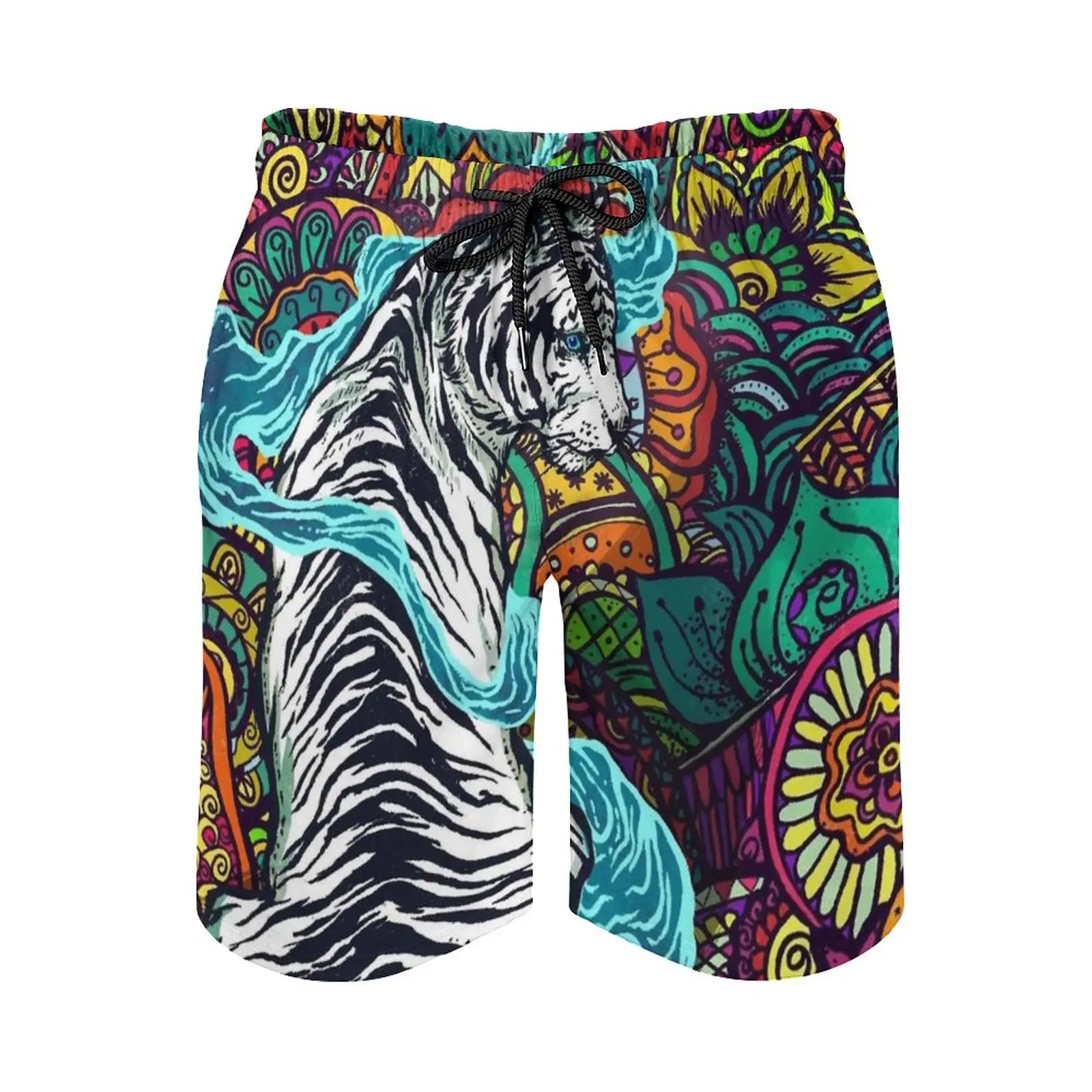 The White Tiger Men's Beach Shorts 3D Printing Loose Surf Board Shorts Beachwear White Tiger Animals Tiger Colors India Pattern
The White Tiger Men's Beach Shorts 3D Printing Loose Surf Board Shorts Beachwear White Tiger Animals Tiger Colors India Pattern
