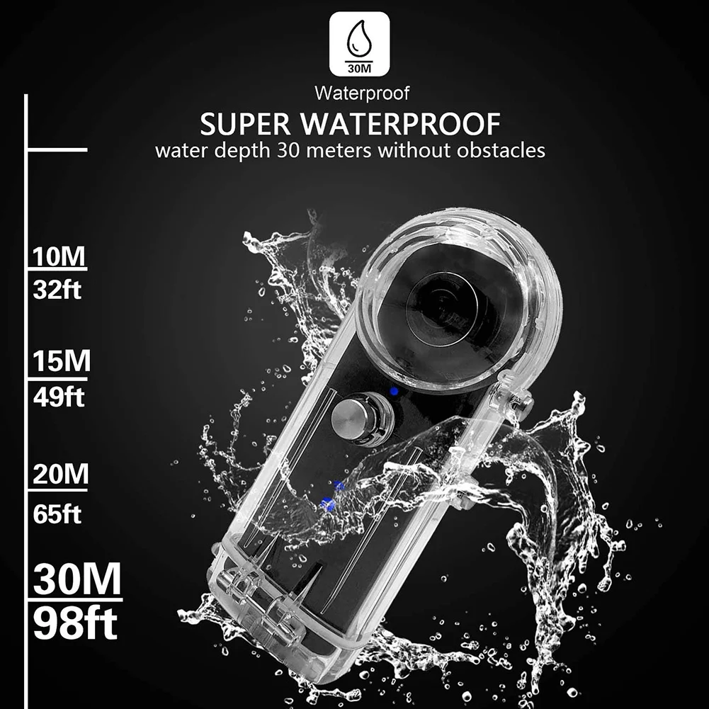 For Ricoh Theta S / Theta V / Theta SC Underwater 30M Waterproof Housing Protective Case Diving Photography Accessories
For Ricoh Theta S / Theta V / Theta SC Underwater 30M Waterproof Housing Protective Case Diving Photography Accessories