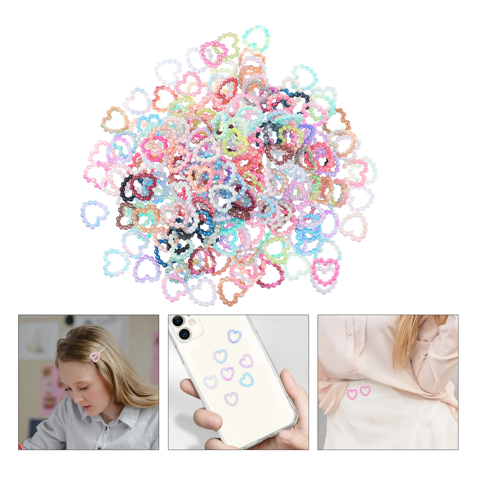 200 Pcs Heart Ornament Pearls Nails Pearl Embellishments Flatback Cabochons Cabochons Beads
200 Pcs Heart Ornament Pearls Nails Pearl Embellishments Flatback Cabochons Cabochons Beads