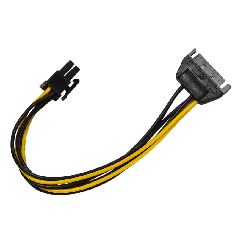 Sata Power Cable Sata15 Pin To 6 Pin PCI Express Images Video Card Power Cable Adapter (8 Inch)
Sata Power Cable Sata15 Pin To 6 Pin PCI Express Images Video Card Power Cable Adapter (8 Inch)