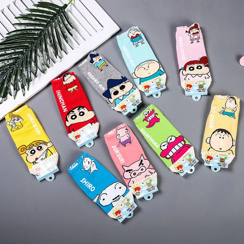 Autumn and Winter New Models Crayon Shin-Chan Anime Cotton Socks Cute Cartoon Students Sports Sweat Short Socks Kawaii Girl Gift
Autumn and Winter New Models Crayon Shin-Chan Anime Cotton Socks Cute Cartoon Students Sports Sweat Short Socks Kawaii Girl Gift