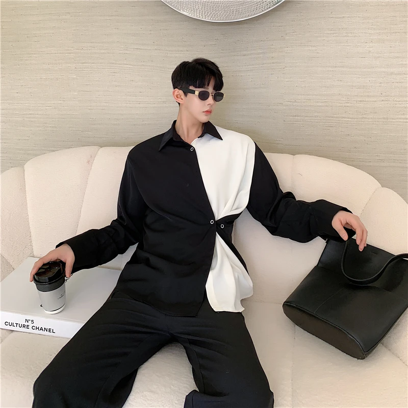 2022 New Shirt Men's Spring and Autumn Fashion Ins Large Loose Splicing Contrast Casual Yamamoto Wind Casual Dress Shirt B21
2022 New Shirt Men's Spring and Autumn Fashion Ins Large Loose Splicing Contrast Casual Yamamoto Wind Casual Dress Shirt B21