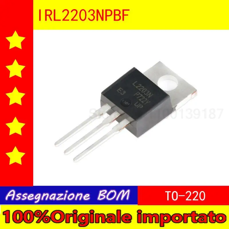 10 шт./лот предметы интерьера IRL2203NPBF до 30 В/116 a - 220 - N канальный прямой МОП-транзистор
10 шт./лот предметы интерьера IRL2203NPBF до 30 В/116 a - 220 - N канальный прямой МОП-транзистор