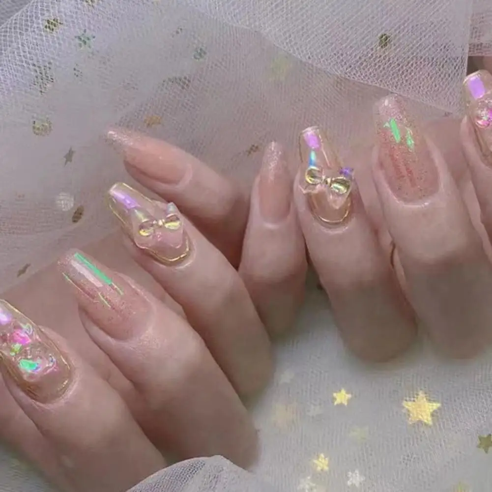 Manicure 3D 50g 1 Box Nail Ornament Ice Penetration Decorating Smooth Surface Bowknot Glitter Decoration for Female
Manicure 3D 50g 1 Box Nail Ornament Ice Penetration Decorating Smooth Surface Bowknot Glitter Decoration for Female