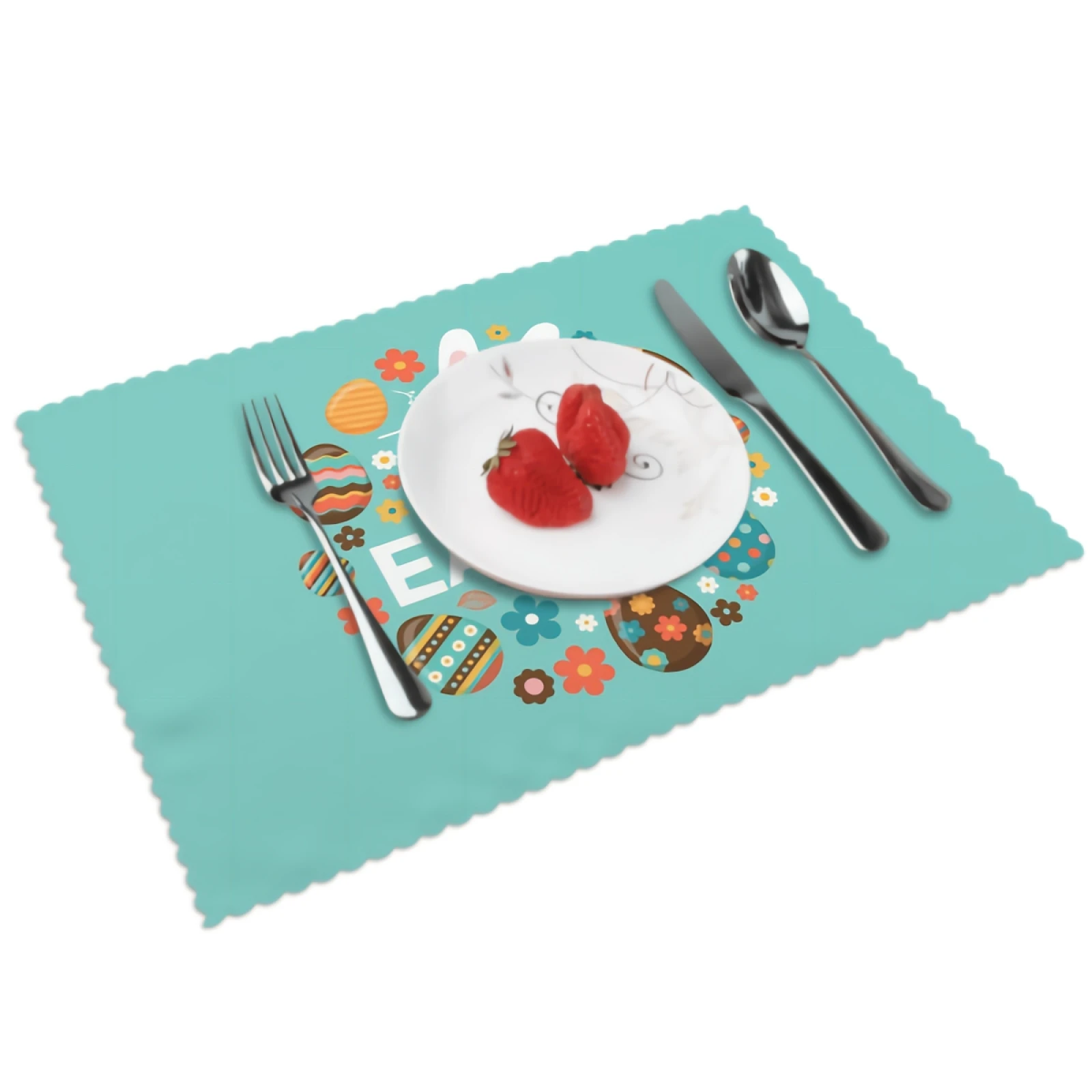 Colorful Happy Easter Placemats Rabbit Bunny Eggs Flowers Placemat Set of 4 Heat-Resisting Non Slip Table Mats
Colorful Happy Easter Placemats Rabbit Bunny Eggs Flowers Placemat Set of 4 Heat-Resisting Non Slip Table Mats