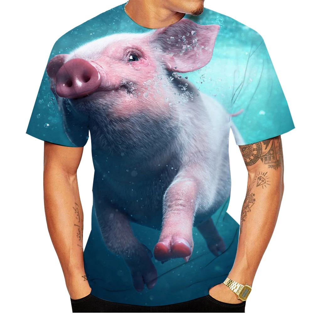 Summer Funny Pigs 3D Print T-Shirts Animal Streetwear Men Women Casual Fashion Oversized O-Neck T Shirt Kids Tees Tops Clothing
Summer Funny Pigs 3D Print T-Shirts Animal Streetwear Men Women Casual Fashion Oversized O-Neck T Shirt Kids Tees Tops Clothing