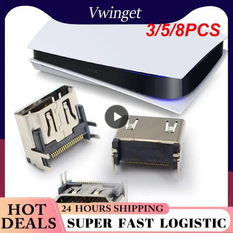 3/5/8PCS New Firm Interface Port For Ps5 HDMI-compatible Port Interface For Play Station Metal Material Interface For Ps5
3/5/8PCS New Firm Interface Port For Ps5 HDMI-compatible Port Interface For Play Station Metal Material Interface For Ps5
