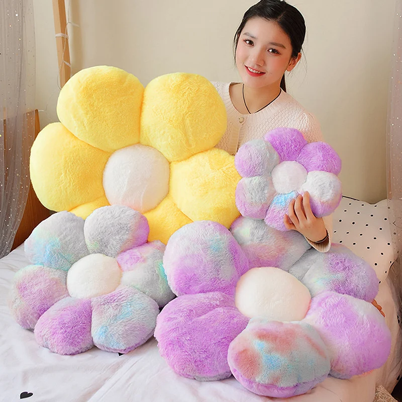 Furry Stuffed Pillow Flower Seat Cushion Cute Plush Tie Dye Colorful Pillows Office Soft Chair Cushion for Living Room Bedroom
Furry Stuffed Pillow Flower Seat Cushion Cute Plush Tie Dye Colorful Pillows Office Soft Chair Cushion for Living Room Bedroom