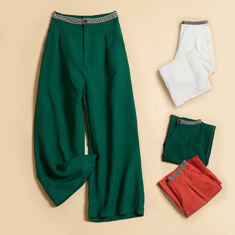 SuperAen 2022 Cotton and Linen Solid All Match Slim Casual Loose Wide-leg Pants Women
SuperAen 2022 Cotton and Linen Solid All Match Slim Casual Loose Wide-leg Pants Women