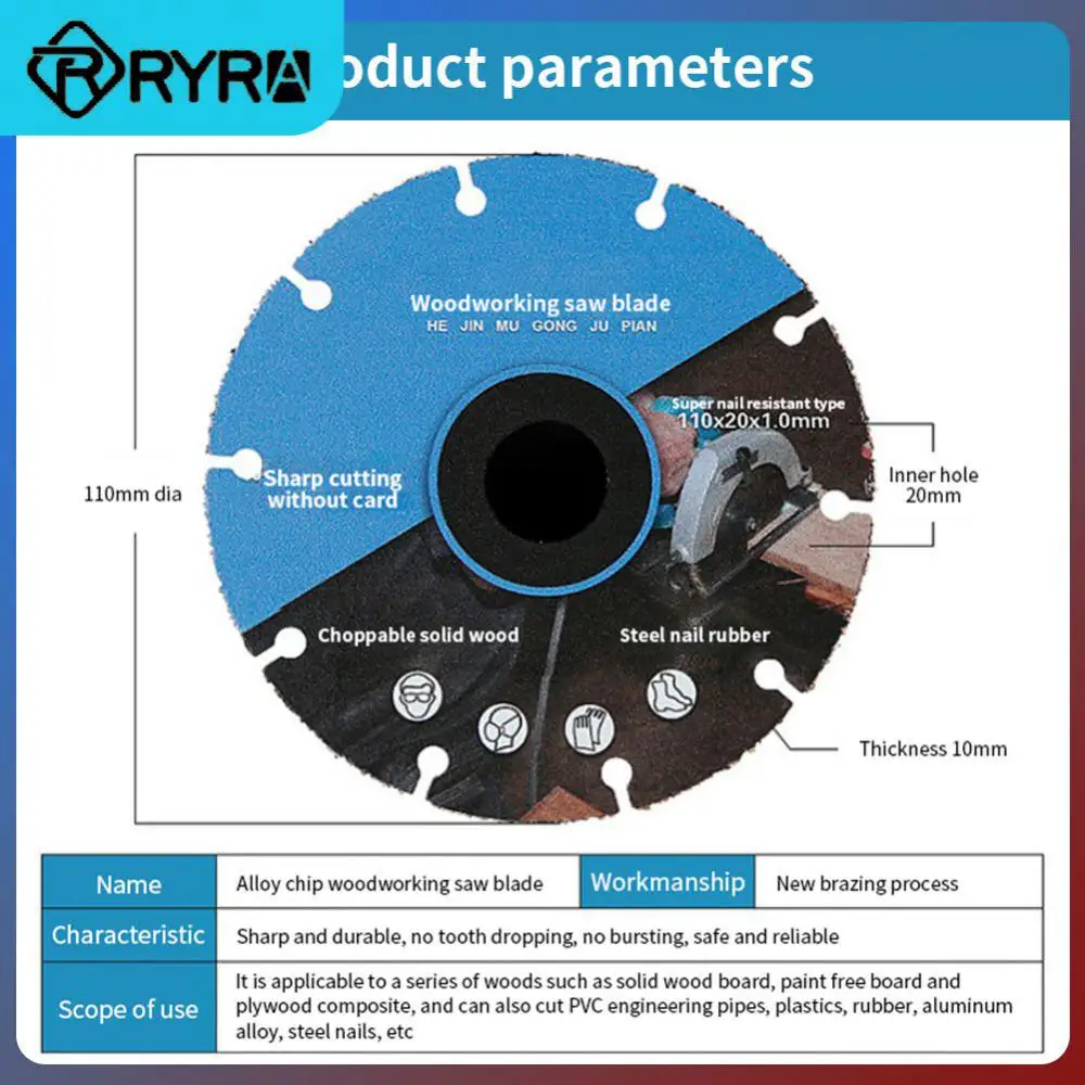 Alloy Woodworking Cutting Disc Sharp Smooth Saw Blade Durable High Temperature Woodworking Tool Angle Grinder Cutting Sheet
Alloy Woodworking Cutting Disc Sharp Smooth Saw Blade Durable High Temperature Woodworking Tool Angle Grinder Cutting Sheet