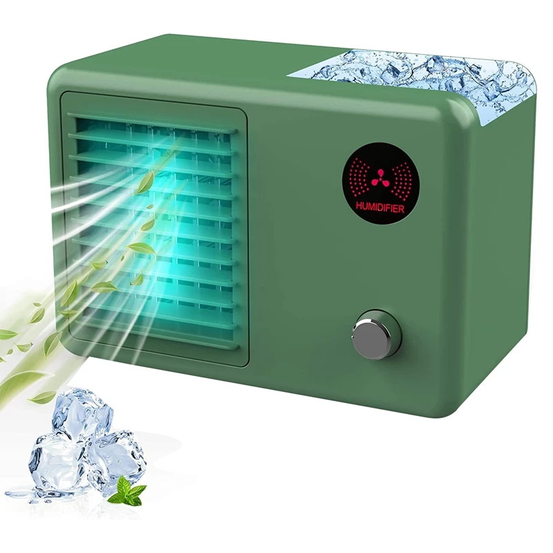 Personal Air Cooler Fan, 2000 Mah Cordless Portable Air Conditioner With 3 Speed Modes, Rechargeable Mini Air Cooler
Personal Air Cooler Fan, 2000 Mah Cordless Portable Air Conditioner With 3 Speed Modes, Rechargeable Mini Air Cooler