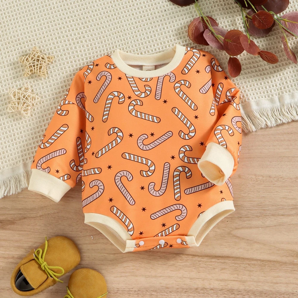 Synpos Baby Girls Christmas Bodysuit Toddler Cute Candy Print Long Sleeve Sweatshirt Romper Baby Boys Clothes 0-18 Months
Synpos Baby Girls Christmas Bodysuit Toddler Cute Candy Print Long Sleeve Sweatshirt Romper Baby Boys Clothes 0-18 Months