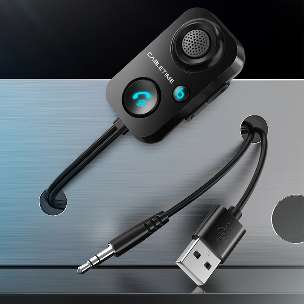 Bluetooth Receiver 5.1 3.5mm Wireless Adapter For Car Speaker FM Transmitter AUX Audio Receiver Handsfree Car Kit Mic
Bluetooth Receiver 5.1 3.5mm Wireless Adapter For Car Speaker FM Transmitter AUX Audio Receiver Handsfree Car Kit Mic