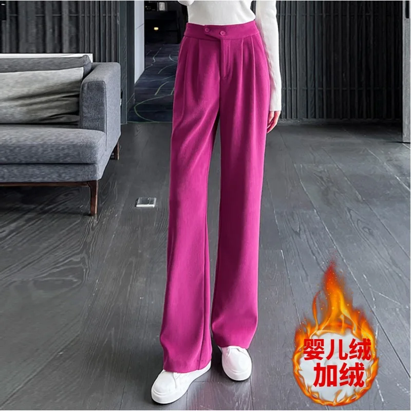 2022 5-color Autumn Corduroy Wide-leg Pants Women's High-waisted Loose-fitting Slim Sagging Casual Pants Women's Slim Trousers
2022 5-color Autumn Corduroy Wide-leg Pants Women's High-waisted Loose-fitting Slim Sagging Casual Pants Women's Slim Trousers