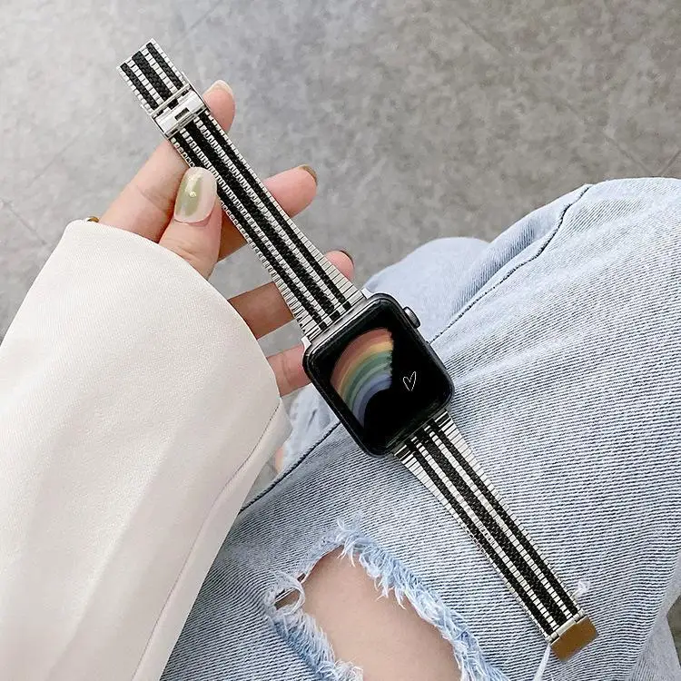 Ремешок из нержавеющей стали для Apple Watch Band 44 мм 40 мм 41 мм 45 мм 42 мм 38 мм, металлический браслет для IWatch Series 3 5 4 SE 6 7
Ремешок из нержавеющей стали для Apple Watch Band 44 мм 40 мм 41 мм 45 мм 42 мм 38 мм, металлический браслет для IWatch Series 3 5 4 SE 6 7