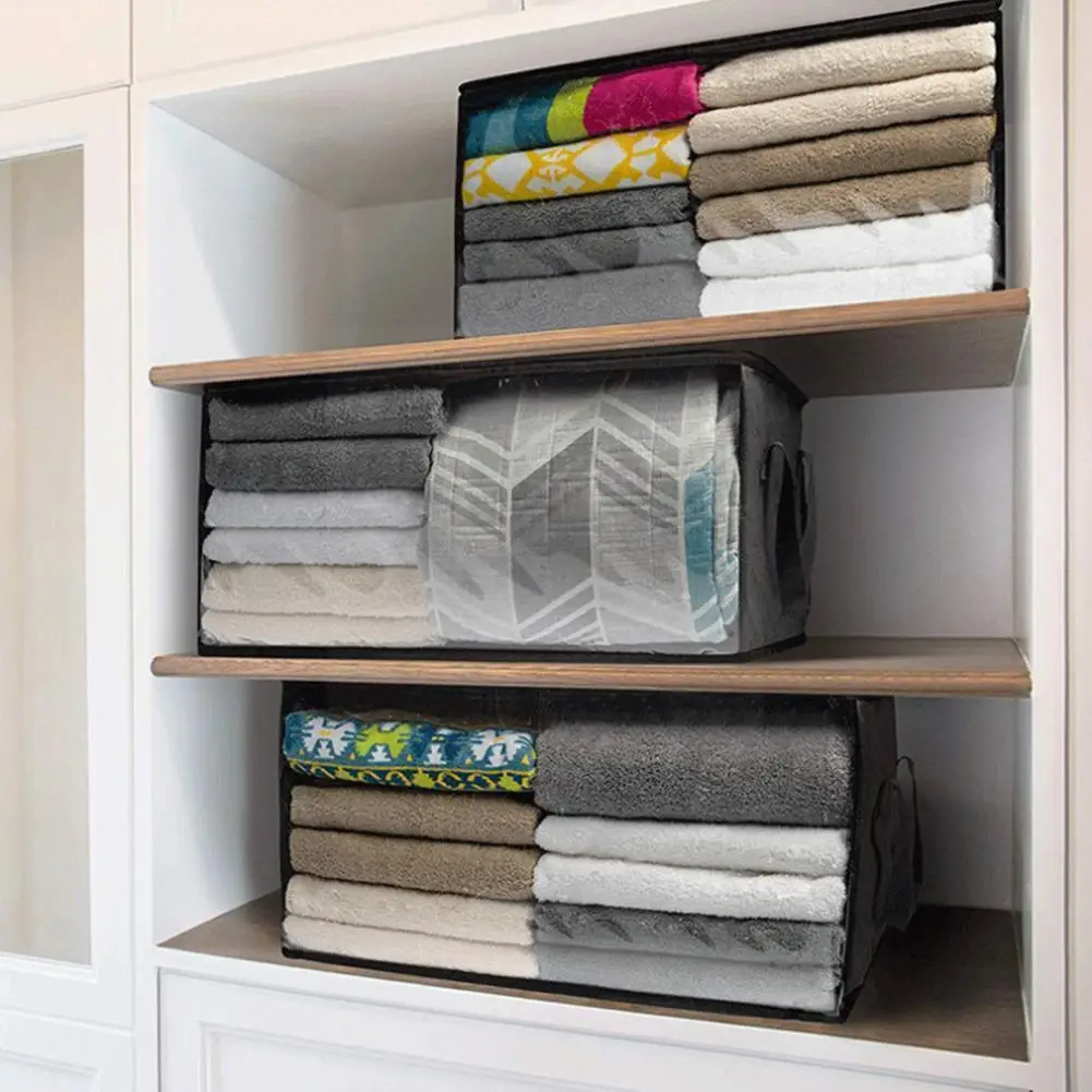Home Quilt Clothes Storage Boxs Large Capacity Foldable Box Bag Wardrobe Portable Non-woven Tidy Organizer House Move Packi R5u3
Home Quilt Clothes Storage Boxs Large Capacity Foldable Box Bag Wardrobe Portable Non-woven Tidy Organizer House Move Packi R5u3