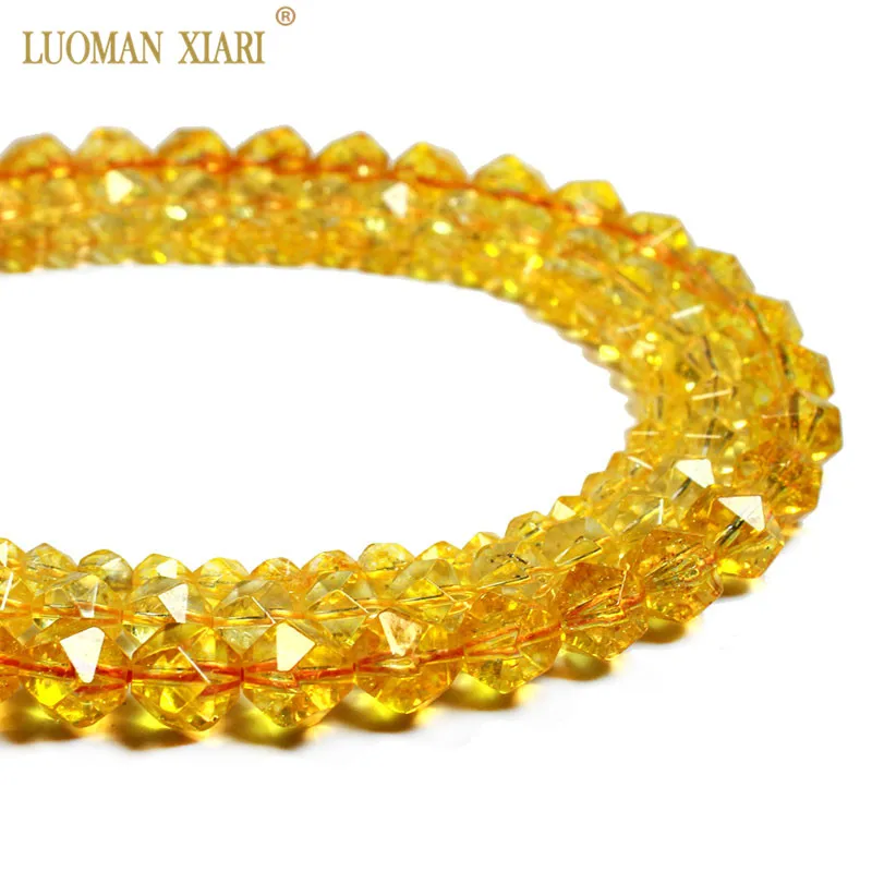 Wholesale AAA 100% Natural Faceted Citrines Beads Yellow Crystal Round Stone Beads For Jewelry Making DIY Bracelet 6/8/10 mm
Wholesale AAA 100% Natural Faceted Citrines Beads Yellow Crystal Round Stone Beads For Jewelry Making DIY Bracelet 6/8/10 mm