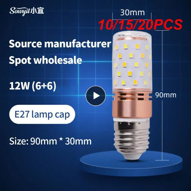 10/15/20PCS Replace Corn Bulb Light Ultra Bright Head Strong Light Led Bulb Lamp Chandelier Lighting European Lamp Wholesale
10/15/20PCS Replace Corn Bulb Light Ultra Bright Head Strong Light Led Bulb Lamp Chandelier Lighting European Lamp Wholesale