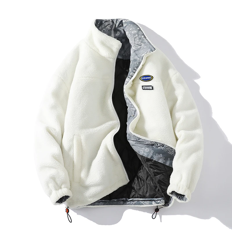 New Winter New Men Streetwear Windproof Warm Fleece Coat Male Fashion Loose Drawstring Stand Collar Jacket
New Winter New Men Streetwear Windproof Warm Fleece Coat Male Fashion Loose Drawstring Stand Collar Jacket