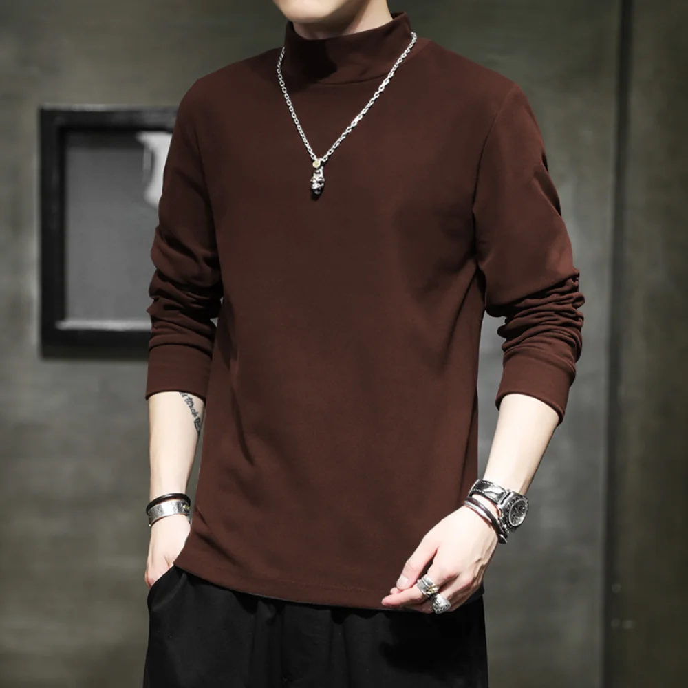 Mock Neck Sweatshirt Casual Long Sleeve Shirts Korean Fashion Slim Fit Outwear Basic Solid Color High Neck Sweatshirts
Mock Neck Sweatshirt Casual Long Sleeve Shirts Korean Fashion Slim Fit Outwear Basic Solid Color High Neck Sweatshirts