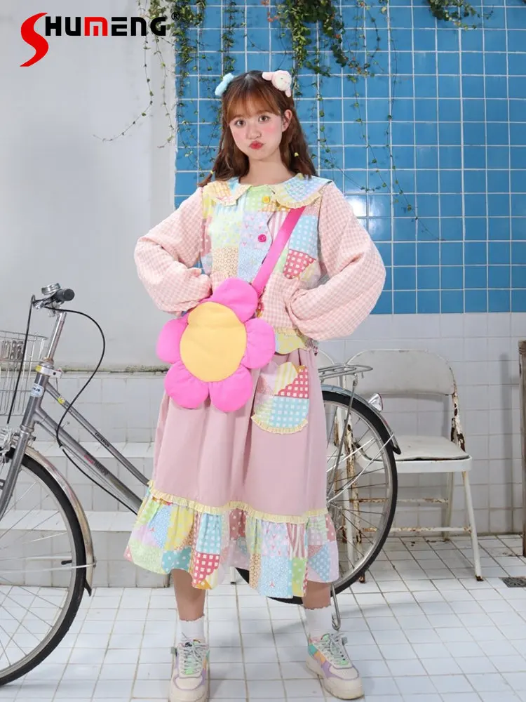 Original 2023 Spring New Sweet Woman Candy Color Sailor Collar Top and Mid Skirts Suit Japanese Style Cute Skirt Two-Piece Set
Original 2023 Spring New Sweet Woman Candy Color Sailor Collar Top and Mid Skirts Suit Japanese Style Cute Skirt Two-Piece Set