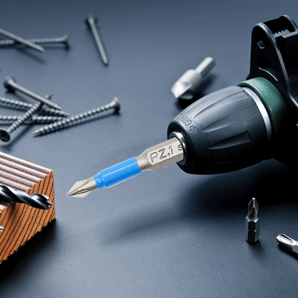 Durability Screwdriver Bit Set Electric Tools 50mm Length 5pcs Blue+Silver High Snap Magnetic Non-slip PH1 PH2
Durability Screwdriver Bit Set Electric Tools 50mm Length 5pcs Blue+Silver High Snap Magnetic Non-slip PH1 PH2