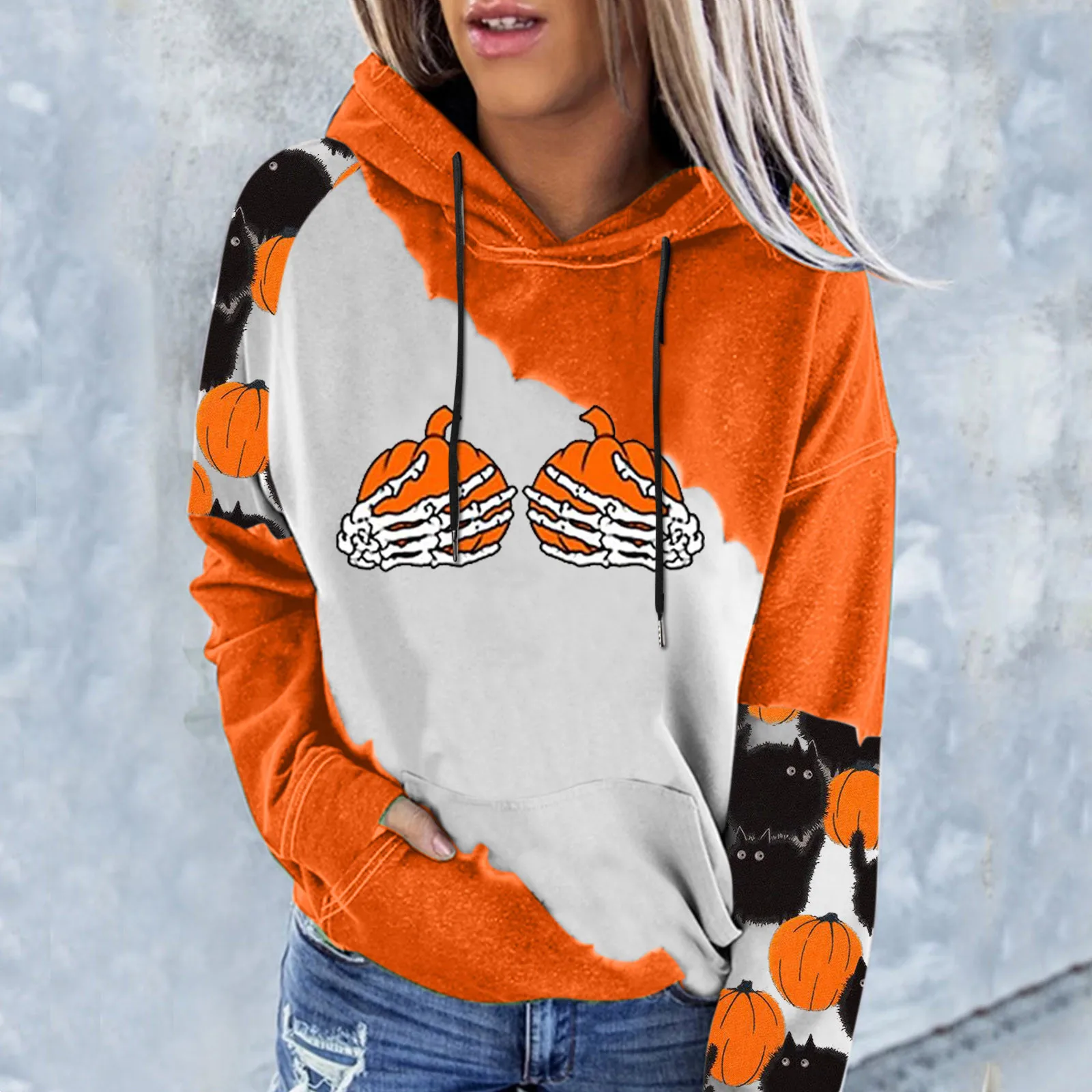Womens V Neck Sweater Sweatshirts For Womens Halloween Pumpkin Printing Hoodies Fall Fashion Long Women Hoodies Sweatshirts
Womens V Neck Sweater Sweatshirts For Womens Halloween Pumpkin Printing Hoodies Fall Fashion Long Women Hoodies Sweatshirts