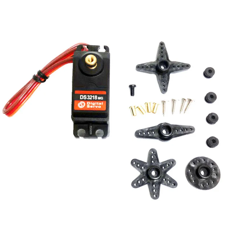 DS3218 Full Metal Gear Digital Steering Servo 20KG High Torque Motor To DIY Smart Robot Tank Car Chassis Arm Hunoid Part kit
DS3218 Full Metal Gear Digital Steering Servo 20KG High Torque Motor To DIY Smart Robot Tank Car Chassis Arm Hunoid Part kit