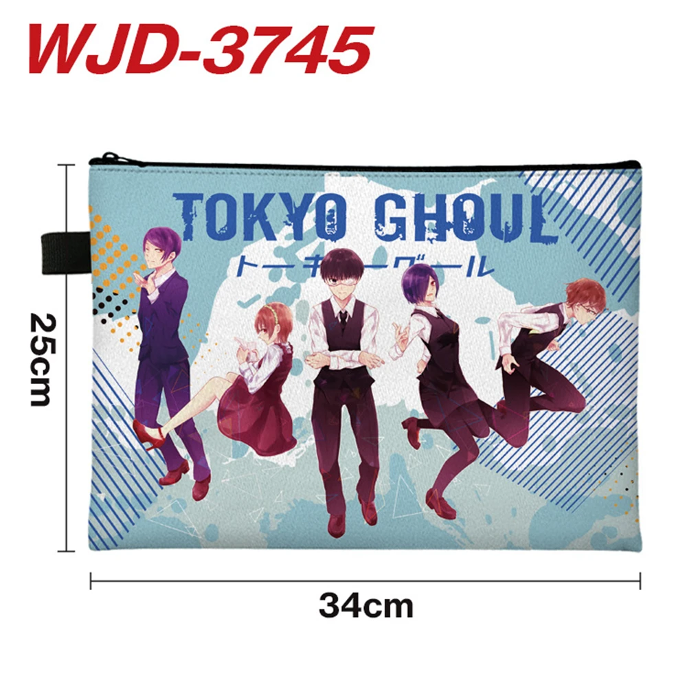 Anime Tokyo Ghoul Full Color Document Bags Zip Information Pack Cartoon Test Paper Stationery Storage Bag Student File Pocket
Anime Tokyo Ghoul Full Color Document Bags Zip Information Pack Cartoon Test Paper Stationery Storage Bag Student File Pocket