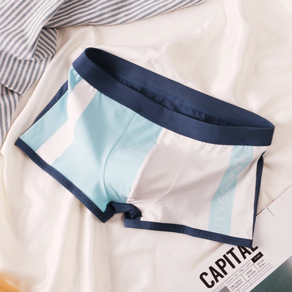 Contrasting Colors Underwear Youth Men Breathable Boxer Briefs Fashion Patchwork Underpant Soft Comfy Personality Boxer Shorts
Contrasting Colors Underwear Youth Men Breathable Boxer Briefs Fashion Patchwork Underpant Soft Comfy Personality Boxer Shorts