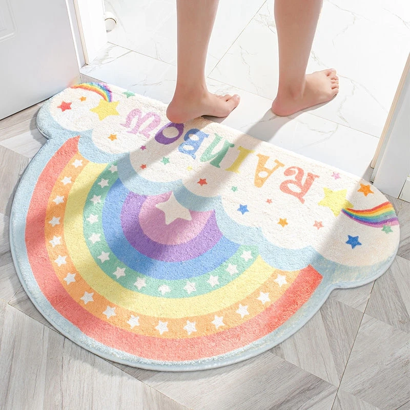 Rainbow Non-slip Bath Carpets Water Absorption Soft Floor Mat Doormat Dust-proof Carpet for Bathroom Bedroom Bedside Rugs
Rainbow Non-slip Bath Carpets Water Absorption Soft Floor Mat Doormat Dust-proof Carpet for Bathroom Bedroom Bedside Rugs