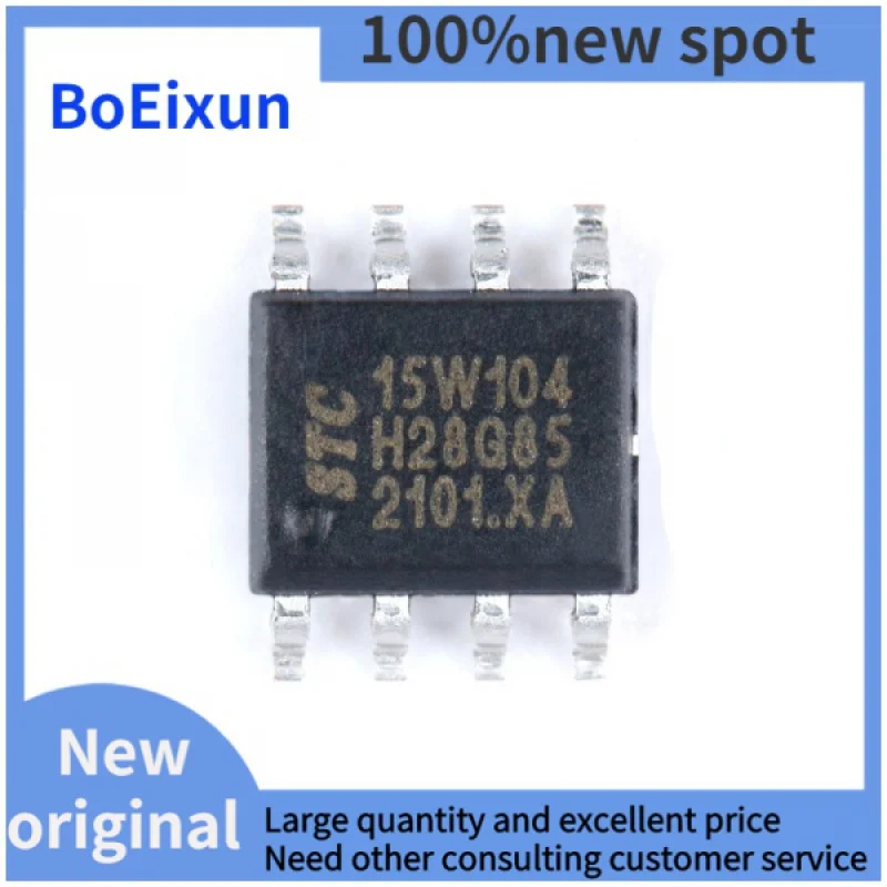 100% branSTC15W104-35I-SOP8 Single-Chip Enhanced 1T 8051 Microcomputer Microcontroller MCU 15W104 SOP8 EEPROM ISP Micro Computer
100% branSTC15W104-35I-SOP8 Single-Chip Enhanced 1T 8051 Microcomputer Microcontroller MCU 15W104 SOP8 EEPROM ISP Micro Computer