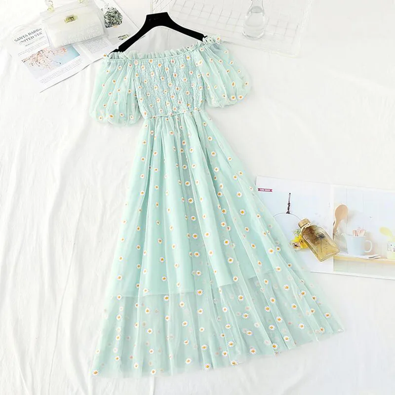 small daisies embroidery mesh dresses women 2022 sexy off the shoulder french vintage party ruffle dresses elegant vestidos
small daisies embroidery mesh dresses women 2022 sexy off the shoulder french vintage party ruffle dresses elegant vestidos