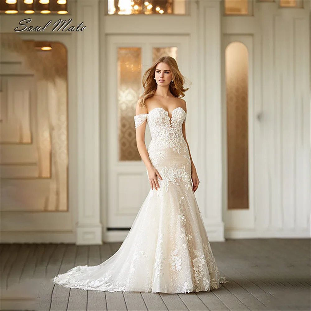 Sexy Elegant Mermaid 2022 Wedding Dress for Women Sweetheart Bride Dress Lace Appliques Backless Bridal Gown Robe De Mariee
Sexy Elegant Mermaid 2022 Wedding Dress for Women Sweetheart Bride Dress Lace Appliques Backless Bridal Gown Robe De Mariee